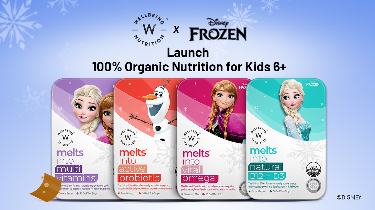 Wellbeing Nutrition introduces nutrition for kids featuring Disney and Marvel characters